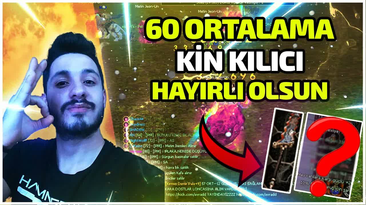 60 ORTALAMA KİN KILICI HO || KİMSEDE OLMAYAN ORTALAMA BANA GELDİ || Metin2 - VikingMt2 #2