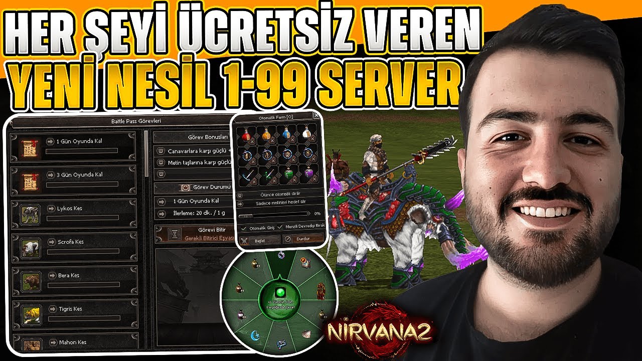 ESKİ VE YENİYİ BİRLEŞTİREN 1-99 EMEK SUNUCU! Metin2 - NirvanaMt2   #metin2pvp #metin2 #nirvanamt2