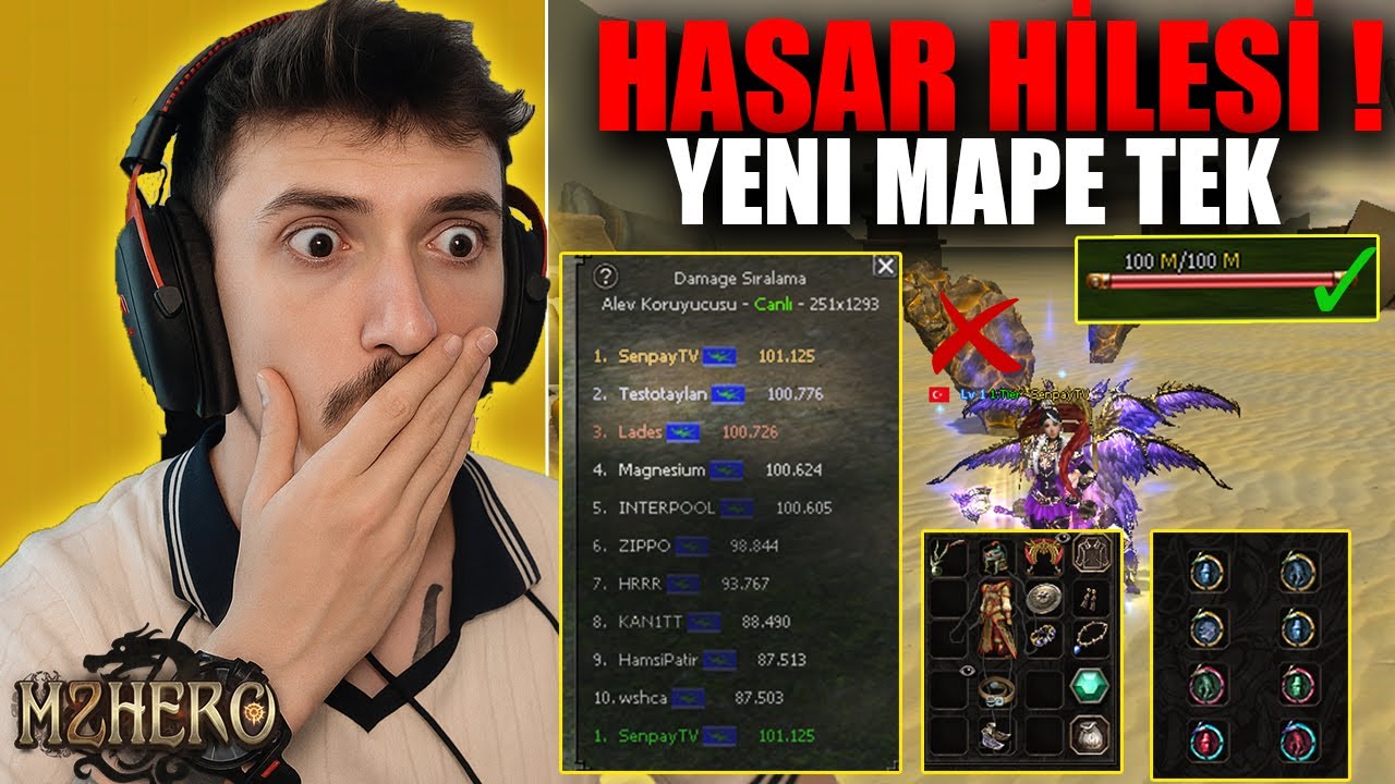 YENİ SUNUCU'DA 7X HASAR HİLESİ BULDUM 😱😱 ! GM GÖRMEDEN YAP BOZUK SİSTEM !  Metin2-M2hero