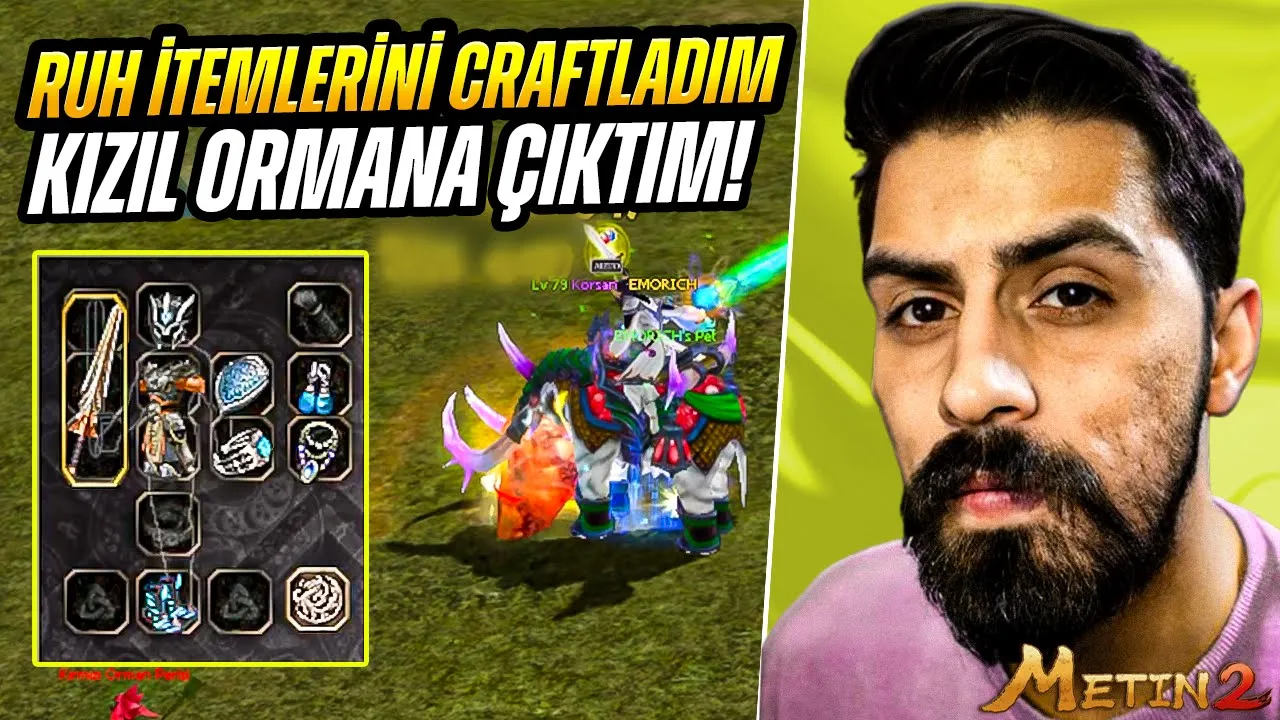 RUH İTEMLERİNİN TÜMÜNÜ CRAFTLAYIP ÇARI KIZIL ORMANA ATTIM!!  M2Hero - Metin2 #5